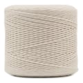 Miniatyrbild 2 av 3: 3 mm x 300 m Macramé-rep Beige bomullstråd - (+/-) 0,5 mm tjocklek - 15-lagers garn - Naturlig sladd