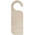 Pikkukuva 3 / 4: 10 x puiset oven ripustimet - Maalattavat tarrat - 20 x 6-8 cm - Maalaamaton Naturlig