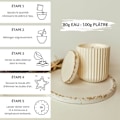 Miniatyrbillede 2 af 4: Gips til støbning - Creative Deco - 3,5 kg - Keramisk pulver - Alginat - Gaveidé Vit