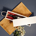 Miniatyrbillede 2 af 4: CREATIVE DECO hvid vinkasse i træ - 36 x 11 x 9,8 cm - Tilpasset opbevaring Vit