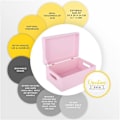 Miniatyrbillede 4 af 4: Træopbevaringsboks til at dekorere Pink - Creative Deco - 30 x 20 x 14 cm - Naturlig - Box Crate Trunk Tool Rosa