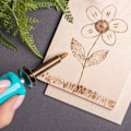 Miniatyrbild 2 av 4: Creative Deco Plywood 10 x A4 300x210x10mm - Rå björkträskiva - Pyrografi, Gravyr, Cricut Beige