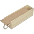 Pikkukuva 2 / 4: Creative Deco luonnonpuinen viinilaatikko - 1 pullo - 36 x 11 x 9,8 cm Naturlig