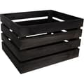 Trækasse - CREATIVE DECO - Sort - 50 x 40 x 30 cm - Opbevaring Svart