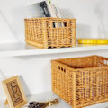 Miniatyrbild 2 av 4: Flätad förvaringskorg - KREATIVT HEM - 30 x 20 x 16 cm - Brun - Handvävd kastanj