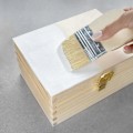 Pikkukuva 2 / 4: Creative Deco puinen säilytyslaatikko, jossa lukko | 21,4 x 13,8 x 10 cm | Säilytysarkku | Puinen laatikko | Puinen laatikko omålad