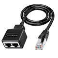 Pikkukuva 1 / 5: XJ-Lan Ethernet-sovitin Rj45 uros - 2 naarasjakajaan Rj45 1 - 2 Ethernet Lan -verkkosovitinjohto