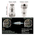 Miniatyrbilde 2 av 5: Bil O2-sensor M18X1.5mm CEL Fiks Kontroller Motorlys Eliminer En Størrelse