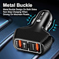 Miniatyrbillede 5 af 5: XJ-Biloplader 3 USB Superhurtig 20W PD Quick Charge 3.0