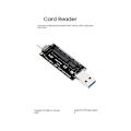 Miniatyrbild 4 av 5: XJ-Cfast Usb 3.1 Typ A+c Kortläsare 10gbps Snabb Kortläsare Portabel Aluminium Cfast Minneskort Adapter