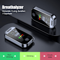 Miniatyrbilde 4 av 4: Alkoholtester med farge LED digital skjerm og USB-lading for personlig bruk Halvleder sensor med alarm Svart