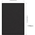 Miniatyrbillede 2 af 5: XJ-100 ark A4 230gsm sort karton, 21*29,7 cm tykt kunstpapir til scrapbooking