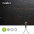 Miniatyrbillede 2 af 4: XJ-Dekorative Netlys | Varm Hvid | 160 LED'er | 2 x 1 m | Lyseffekter: 7 | Indendørs eller Udendørs | Strømadapter