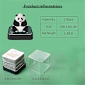 Miniatyrbillede 4 af 5: XJ-3d Kunst Kalender 2024, Time Piece Kalender Panda Memo Pad Riv Papir Udskæring Diy Sticky Note