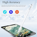 Miniatyrbillede 2 af 5: XJ-Styluspen, iPad-pen kompatibel med iOS, Android, iPad Air/Pro/Mini 2/3/4 og mere, genopladelig pen til tablet (Hvid)