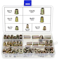 Miniatyrbilde 1 av 5: XJ-En sett med 120 sekskantmuttere i sinklegering M4, M5, M6, M8, M10