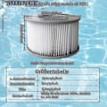 Miniatyrbillede 2 af 2: 8-pak Erstatningsfilterpatroner til Mspa Oppustelige Pool, Ruikalucky Jacuzzi
