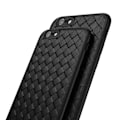 Pikkukuva 2 / 2: XJ-iPhone 7 Plus Puhelinkuori Punottu Musta Nahka