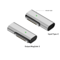 Miniatyrbillede 1 af 5: Typ-C hun til Magsafe 3 konverter USB-C magnetisk adapter Side Bend Side Bend