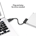Miniatyrbilde 2 av 5: XJ-1 1 stk 15 Pin Sata Strømforsyningsforlengelseskabel for Harddisk & 1 stk Usb Adapter Pc 6p+7p Cd Dvd Rom Sata Til