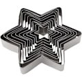 Miniatyrbild 1 av 5: XJ-Set med 10 hexagonala stjärnformade kakformar för att göra 3D-julgranskakor, bakverk, smörgåsar