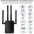 Pikkukuva 3 / 4: WiFi-toistin, 2024 Uusi WiFi-vahvistin, 1200mbps WiFi-vahvistin, Dual Band 5ghz ja 2.4GHz WiFi-vahvistin, Toistin/Reititin/AP-tila, 4 antennia, Ihanteellinen