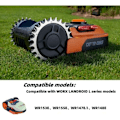 Miniatyrbillede 3 af 3: Premium rustfri stål studs til Worx Landroid S/M, Premium rustfri stål udskiftnings studs til robotplæneklipper, hjulstørrelse 205mm (L)