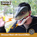 Miniatyrbild 2 av 5: Dinomask med ljud, hårdplast, halloween dinosaurieleksak