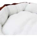 Miniatyrbillede 3 af 5: XJ-Kæledyrsseng til katte og små mellemstore hunde Kurv med pude Rund eller oval doughnut-form Nesting Kæledyrsseng, Grå, 50 * 40, B
