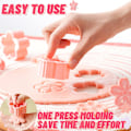 Miniatyrbillede 4 af 4: XJ-Kageforme 5 stk Sakura Blomster Kageforme Biscuit Bageforme til Sukkerpasta, Slik, Kagedekoration