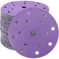 Miniatyrbillede 1 af 4: Slibeskiver 150mm Korn 800 Sandpapir Slibeskiver 50 Stykker 15 Huller Slibeskiver til Excentersliber (Lilla)