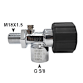 Miniatyrbillede 2 af 5: 4500Psi 300Bar Dykketank Cylinder Ventil Fyldestation Rustfrit Stål G5/8 Lufttanke Påfyldningsadapter M18x1.5 Som Vist
