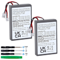 Pikkukuva 1 / 5: 2x 2000mah Lip1522 Akku Sony PS4 PS4 Pro Dualshock 4 Cuh-zct1e Cuh-zct1h Cuh-zct1u Cuh-zct2 Cuh-zct2u Langattomalle Ohjaimelle