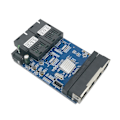 Miniatyrbillede 1 af 5: XJ-Gigabit Ethernet Switch Fiber Optisk Mediekonverter 4 Rj45 2 10/100/1000m Utp 2f4e Port Pcb
