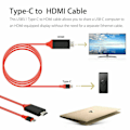 Miniatyrbild 3 av 5: XJ-USB-C Typ C till HDMI HDTV TV-kabeladapter för Samsung Galaxy S10 Note 9 Macbook