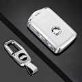 Miniatyrbillede 1 af 5: Passer Volvo Smart Bilnøgleetui (Hvid), Etui med nøgle