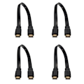 Miniatyrbilde 5 av 5: XJ-4x Kort Hann Til Hann Plugg Flat Kabel Ledning Full HD For Lyd Video HDTV TV PS3