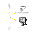 Miniatyrbillede 3 af 5: XJ-R7S Halogenpære 118mm 200W 230V Halogenstav R7S Halogenpære R7S Dæmpbar Halogenstavlampe L