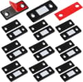 10 magnetiske låse - Dør- og skuffemagneter, selvklæbende - til skabe - Sort
