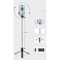 Miniatyrbillede 2 af 2: Foldbar Trådløs Selfie Stick med Justerbar Fyldlampe Bærbar (FMY)