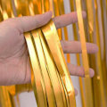 Miniatyrbild 3 av 3: XJ-Glitterdraperi Metallic Guld 3-Pack [3x2m] för Fest Födelsedag