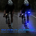 Miniatyrbilde 2 av 5: XJ-Led-armbånd for løping, 2-pakning løpelamper for løpere Oppladbart refleksløpeutstyr Lysende armbånd Høy synlighet LED-armbåndslys