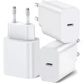3-pack 20W USB-C strömadapter kompatibel med 16/15/14/13/12