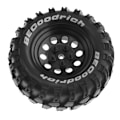Miniatyrbild 4 av 5: XJ-4st 93mm Metall 1.9inch Beadlock Fälg Gummidäck Set För 1/10 Rc Crawler Bil, Slitsad Adapter