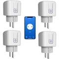 Miniatyrbillede 1 af 4: Smart WiFi Stik: 16A WiFi Smart Stik med Timer og Nedtællingsfunktion, Energiovervågning Smart Stikkontakt Kontakt Fungerer med Alexa