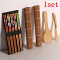 14 st/set DIY Bambu Sushi Maker Set Ris Sushi Tillverkningskit Rulle