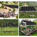 Miniatyrbillede 3 af 4: Solsejl - til terrasser og pavilloner 2x2 m, rektangulær terrasse- og altanmarkise 70%, solbeskyttelsesnet til køkkenhave, have, terrasse og