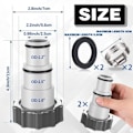 Miniatyrbilde 2 av 4: 2 stk. Bassengslangeadapter, Adapter for Intex-basseng, Adapter Slange annet bassengtilbehør，Adapter Slange bassengtilbehør, Ø