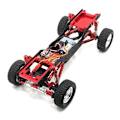 Miniatyrbilde 4 av 5: XJ-For Mn78 Mn-78 Mn 78 1/12 R/c Bil Oppgraderingsdeler Metall Fremre & Bakre Tverrbjelke Mottaker Monteringsbrakett