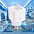 Miniatyrbillede 1 af 5: XJ-EU-stik 16A med Graffiti Wifi Smart Socket U-stik Fjernbetjening Timer Tænd/Sluk-kontakt